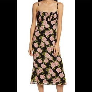 Reformation Arie Sleeveless Floral Dress